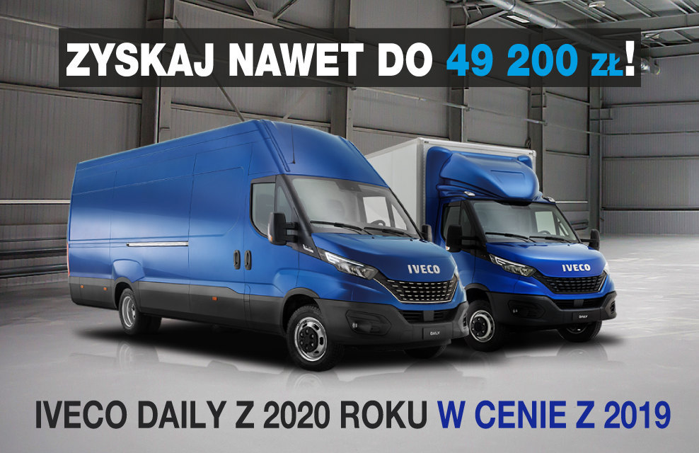 Iveco Daily z 2020 roku w cenie z 2019